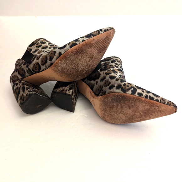Women's Antonio Milani Animal Print Booties - Picture 6 of 8